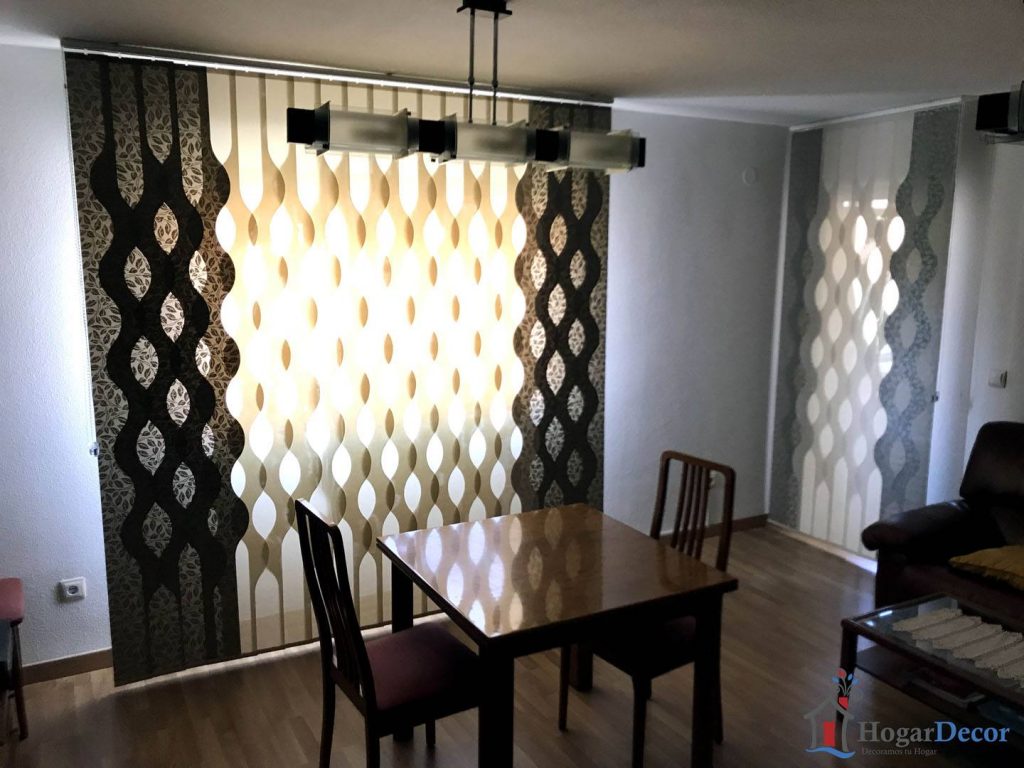 cortinas verticales con formas hogardecor madrid
